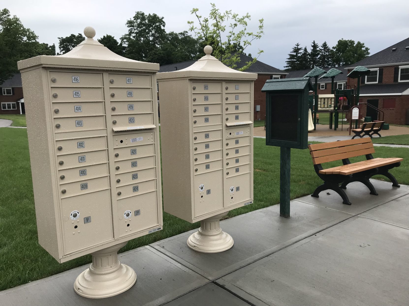 Melone Village mailboxes